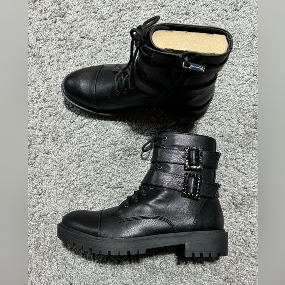 Jessica Simpson Shoes - NWT Jessica Simpson Kerina Lace-Up Boot Zipper Closure 7.5